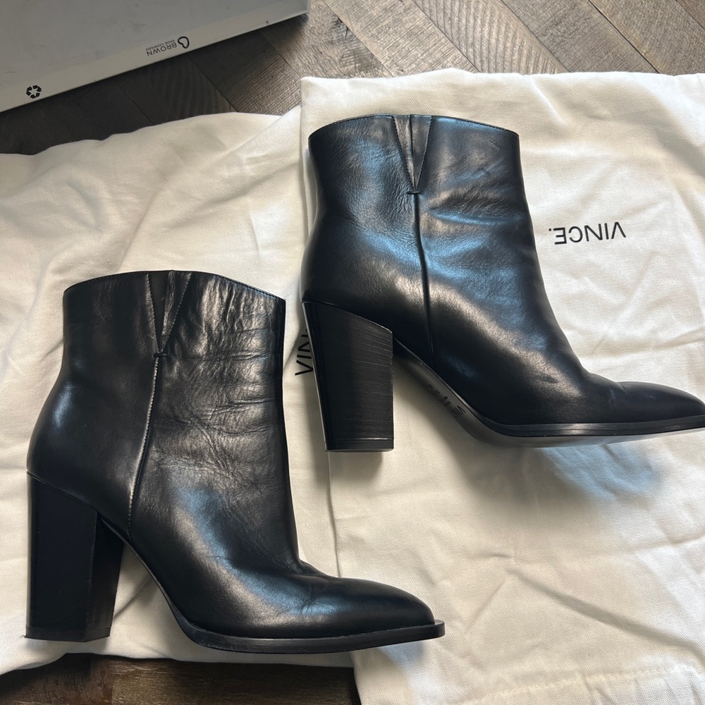 Vince “Erving” Block Heel Bootie - image 5